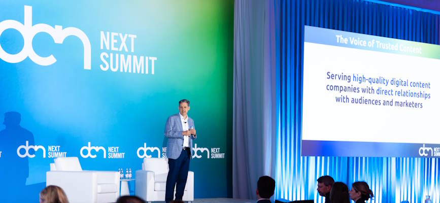 -Jason Kint delivers his opening remarks at the 2026 DCN Summit-