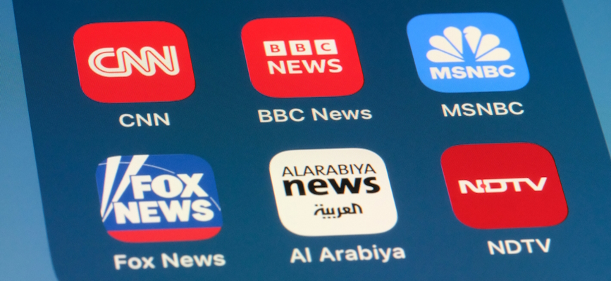 --news app icons on an iphone to illustrate publisher apps-
