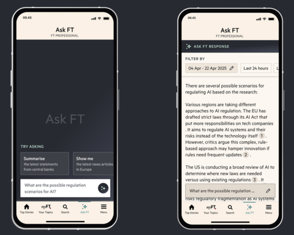 -AskFT, , an example of A successful audience facing Publisher AI initiative-