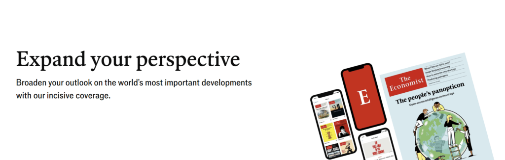 -The Economist recognizes that audience attention is a critical factor in its media product development strategy-