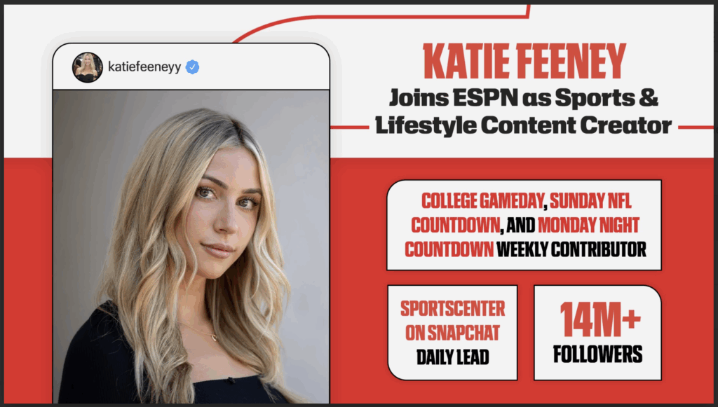 -media brand ESPN partners with creator Katie Feeney-